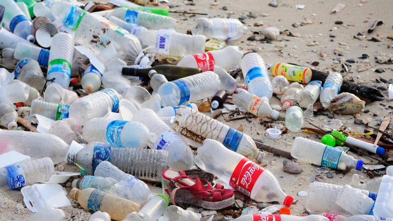 آلاف الأطنان من لدائن البلاستيك فى المحيطات كل عام إلى الشاطئ