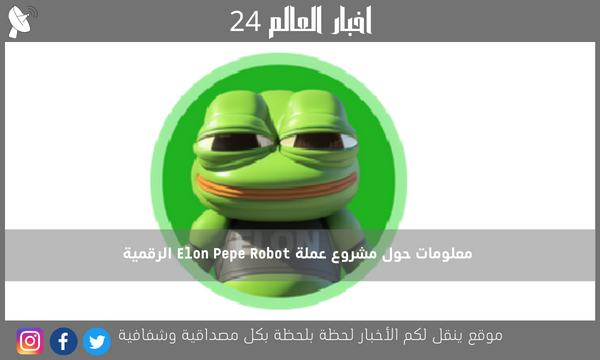 معلومات حول مشروع عملة Elon Pepe Robot الرقمية