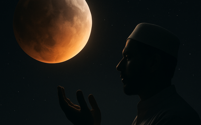 خسوف القمر الدموي اليوم الأحد موعد صلاة الخسوف وطريقة أدائها والدعاء المأثور