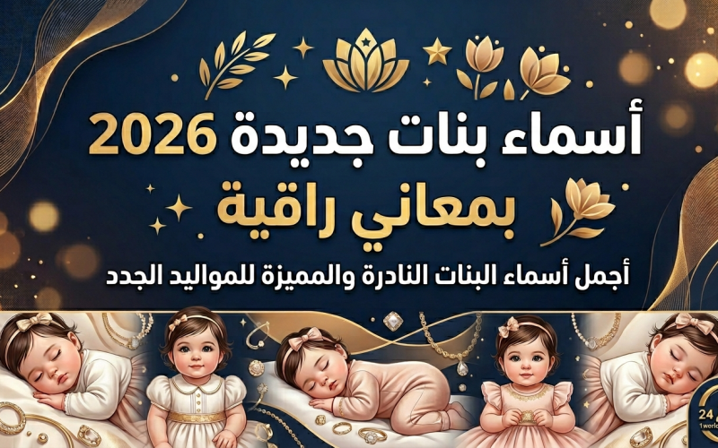 أسماء بنات جديدة 2026 بمعاني راقية أجمل أسماء البنات النادرة والمميزة للمواليد الجدد